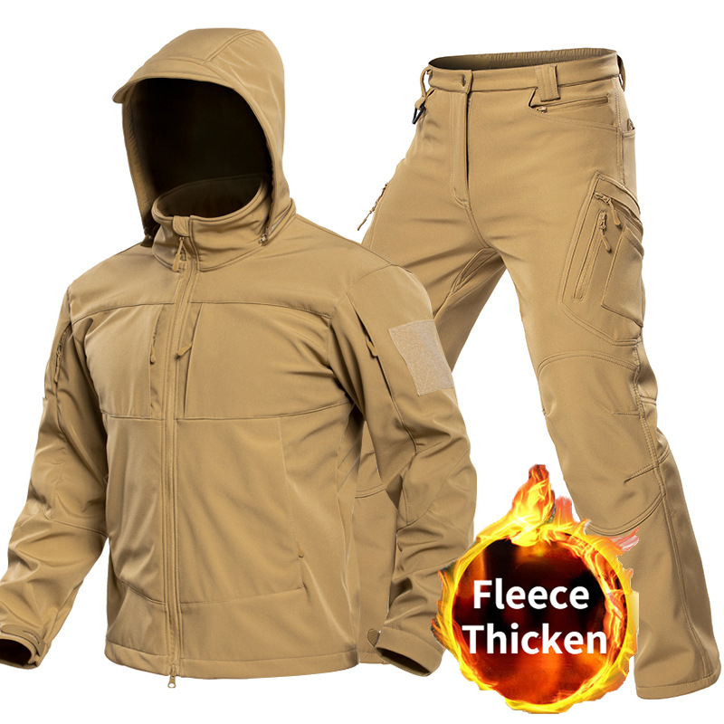Hunting Outdoor Jacket - Outdoor Tactical Softshell Suit for Men