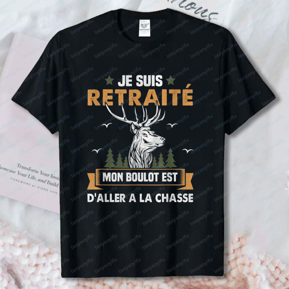 Outdoor Hunting Graphic Tees - Humorous Hunting T-Shirt for Retired Men
