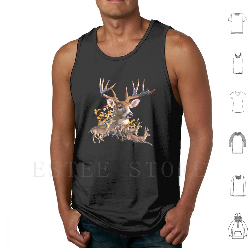 Wildman Hunting & Outdoor Vanderbijlpark - Deer Collage Tank Tops Vest Sleeveless