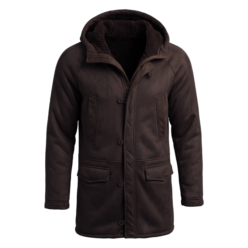 New Men's Faux Fur Lined Hoode - Hunting Outdoor Jacket recension och pris