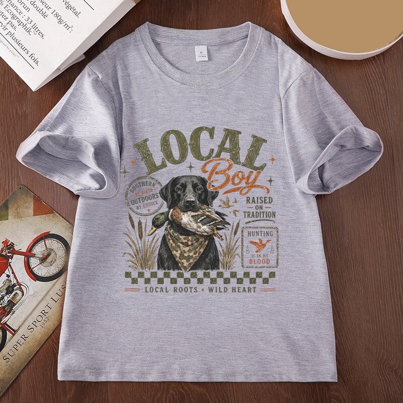Local Boy Hunting Graphic T Sh - Outdoor Hunting Graphic Tees recension och pris