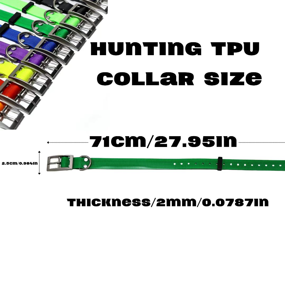 2.5cm Wide Heavy‑Duty TPU Dog  - Outdoor Hunting Dog Collar recension och pris