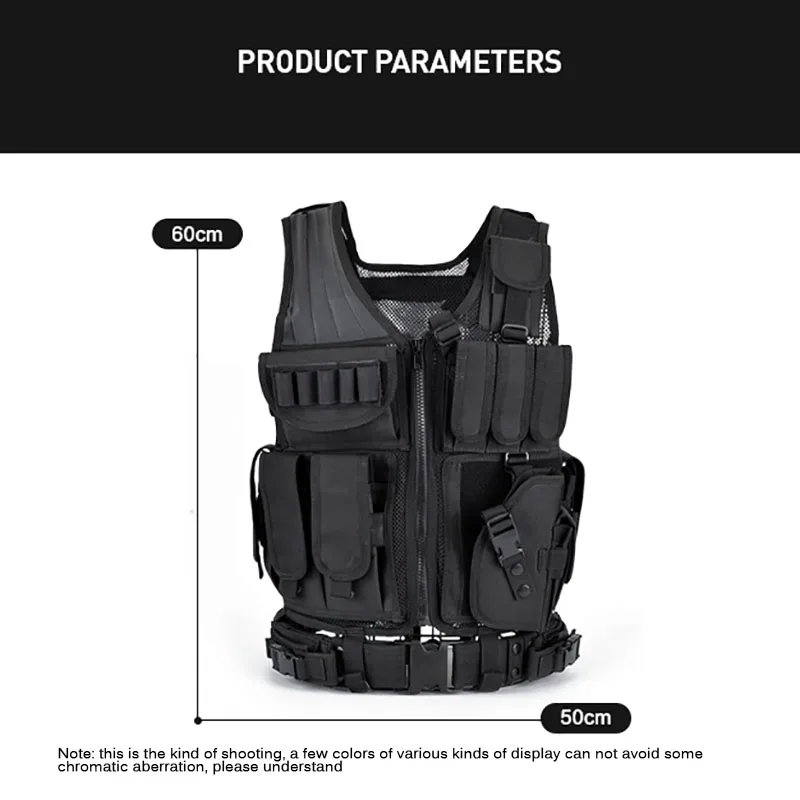 Adjustable Molle Tactical Vest - Hunting Outdoor Jacket recension och pris