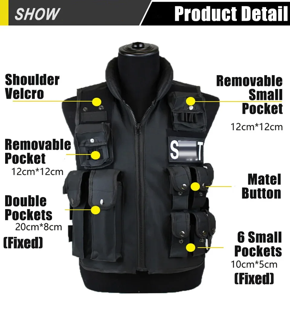 Multi Pockets Tactical Vest Hu - Outdoor Hunting Coat recension och pris