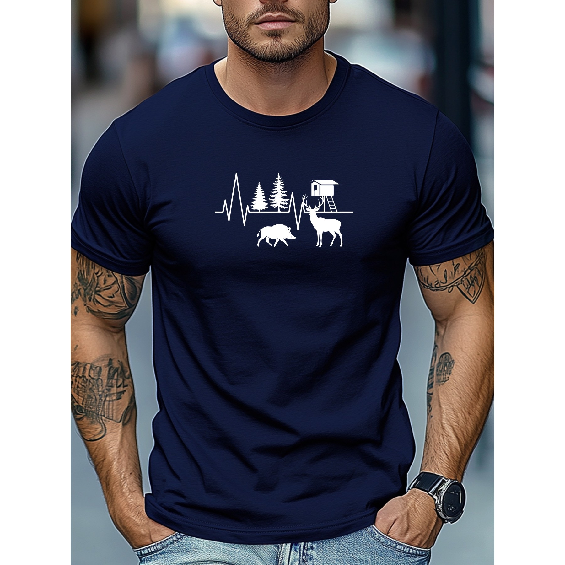 Hunting Heartbeat Graphic Tee  - Outdoor Hunting Graphic Tees recension och pris